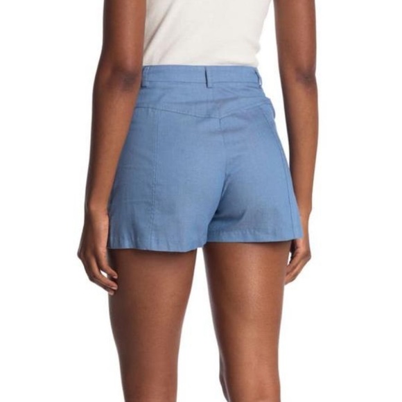 High waisted Chambray shorts - Picture 2 of 3